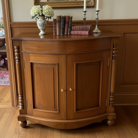 1994 Antique Teakwood Storage Cabinet | Wooden Console Cabinet