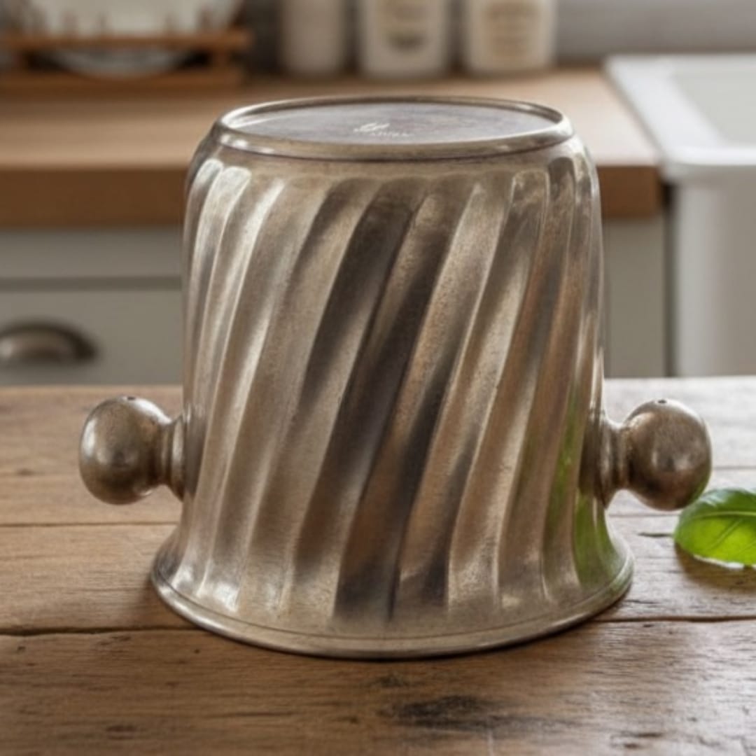 1978 Antique Brass Ice Bucket | Compact Brass Barware Piece