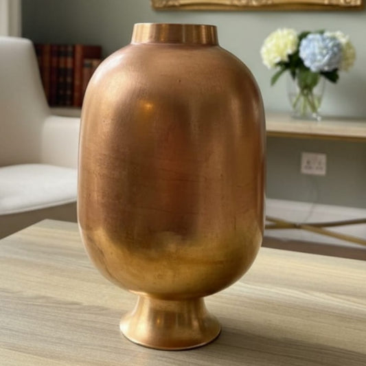 1989 Antique Brass Planter | Traditional Brass Decor Planter
