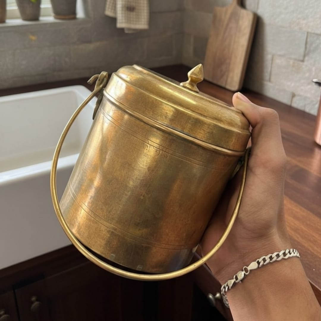 1989 Antique Brass Storage Boxes | Brass Storage Set of 3