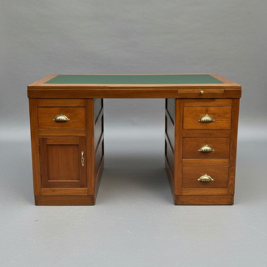 1978 Antique Teakwood Writing Desk | Classic Study & Office Furniture