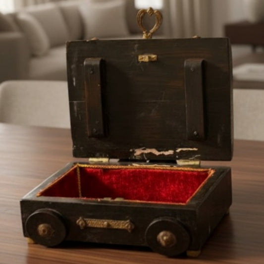 Antique Teakwood Storage Box | Wooden Decorative Storage Box | Made in 1974