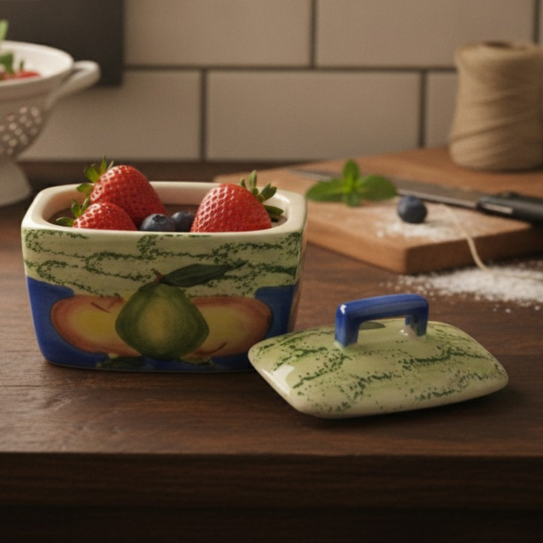 Vintage Ceramic Storage Box - Bombay Antiques