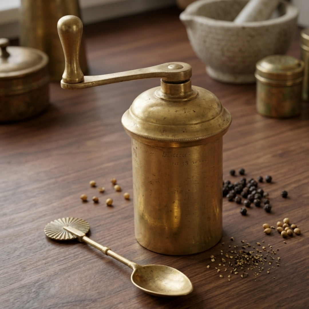 Antique Peetal Chakli Maker | Pure Brass Traditional Kitchen Tool | Made in 1968