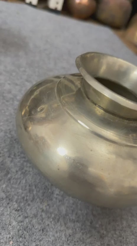 Antique German Silver Kalash 1L | Decorative Metal Vessel | Made in 1973