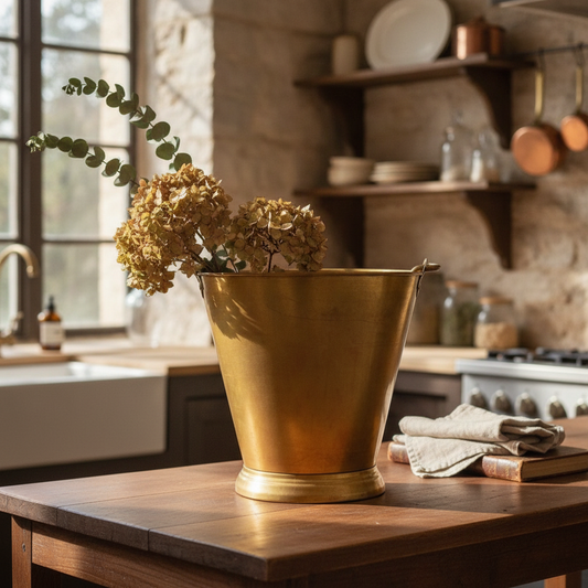 Antique Peetal Bucket | Pure Brass Utility Bucket | Made in 1980