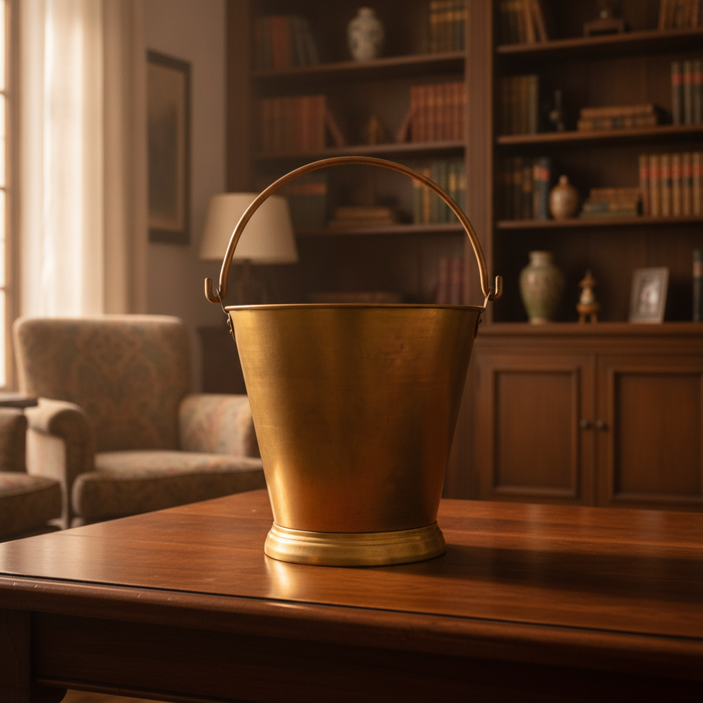 Antique Peetal Bucket | Pure Brass Utility Bucket | Made in 1972