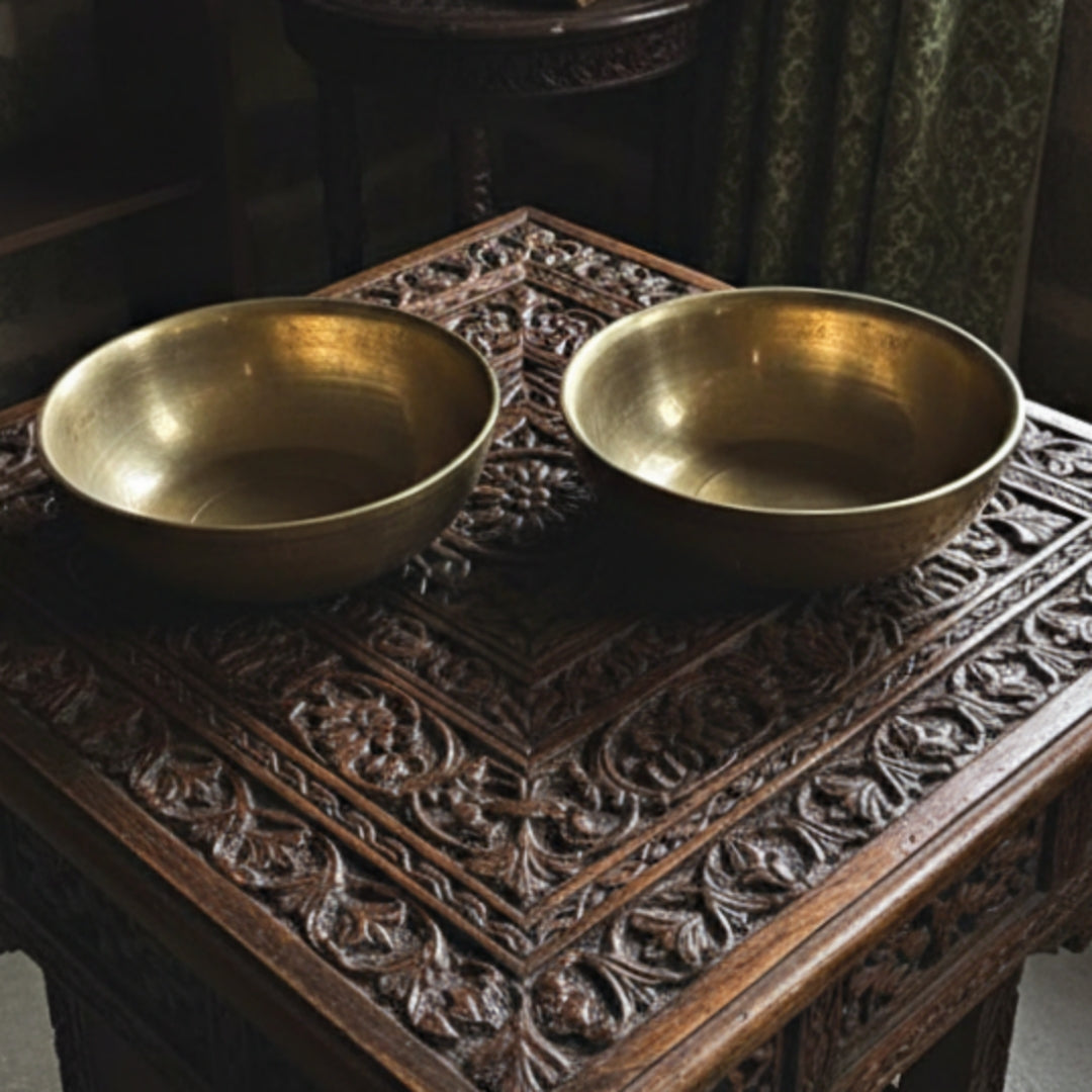 Antique Brass Katori Set | Traditional Dining & Décor Collection