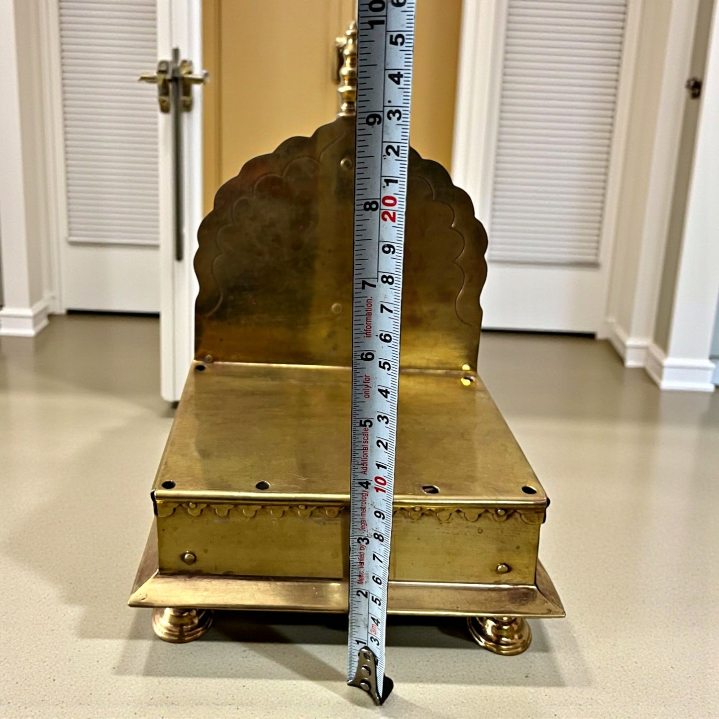 Antique Brass Singhasan | Traditional Decorative Seat Stand