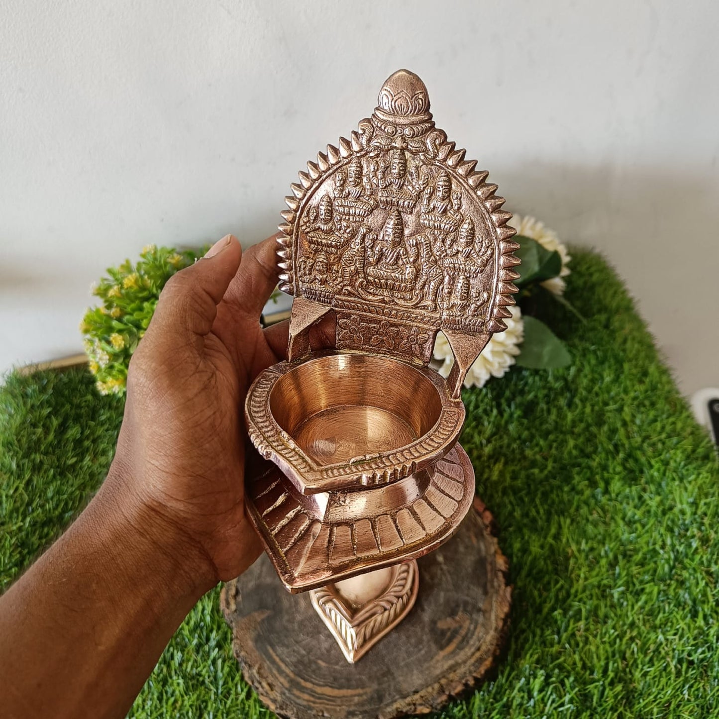 Brass Diya in Pair - Antique Oil Lamp In Pair