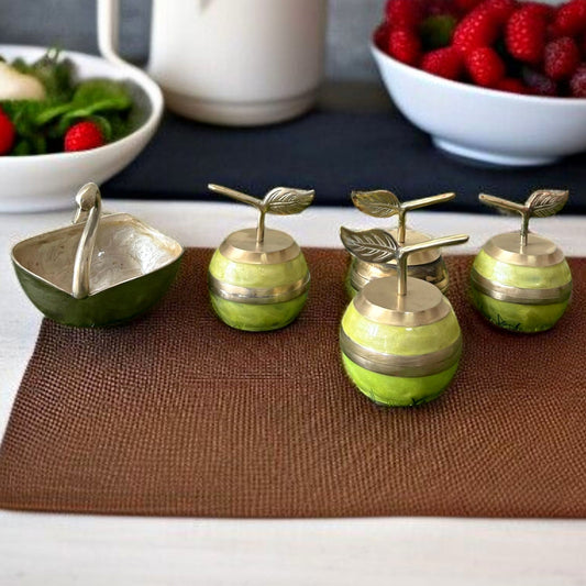 Brass Swan Trinket Set | Antique Pital Bowls for Styling or Gifting