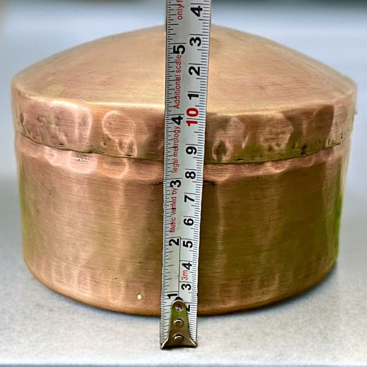 Antique Brass Storage Box | Pital Brass Container | Brass Collectible Box