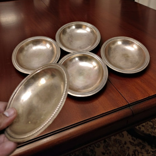 1990 Antique Brass Sauce Pans | Traditional Cookware Set of 6
