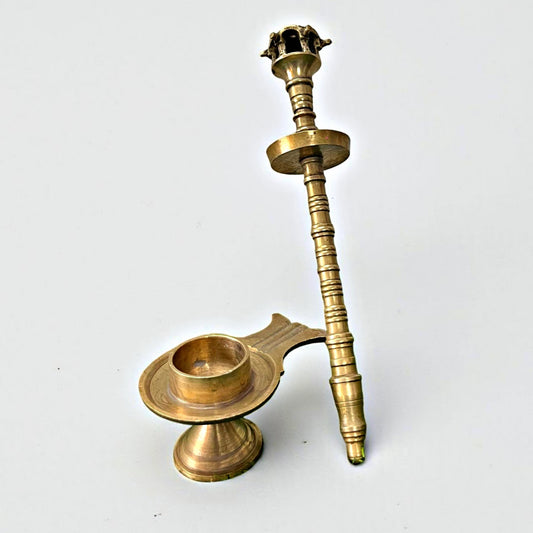 Antique Brass Candle Holders in Pair | Traditional Home Décor Accent