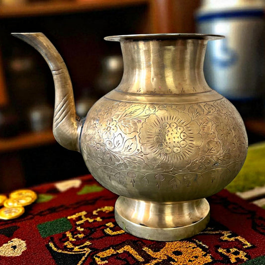 Antique Brass Kamandal | Traditional Water Pot & Heritage Storage Vessel