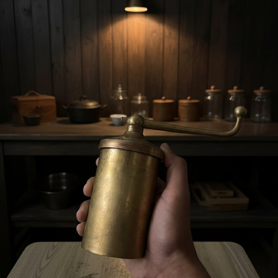 1980 Antique Brass Chakli Maker | Traditional Kitchen Tool