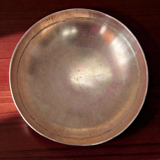 Antique Bronze Heavy Kadai | Traditional Indian Cooking Vessel | Kansa Cooking Bowl