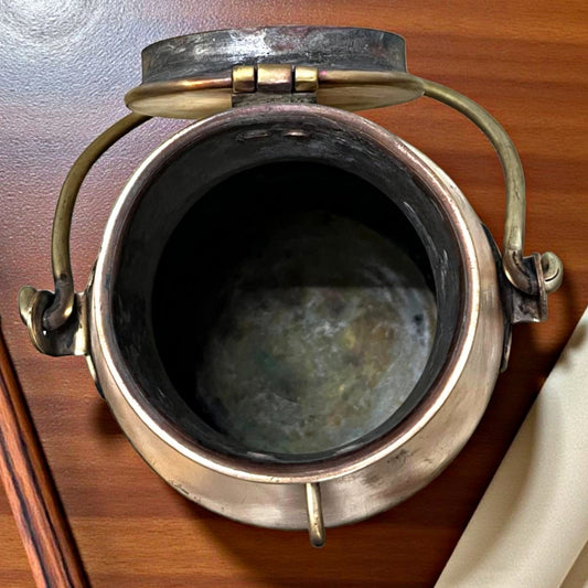 Antique Brass Milk Can | Traditional Storage & Heritage Decor