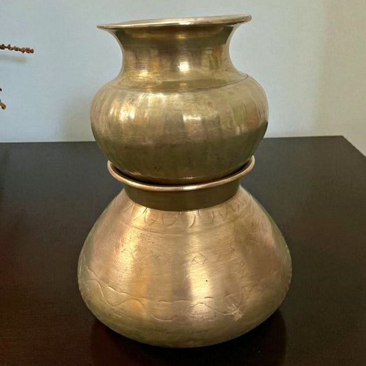 Antique Brass Kalash Pair | Pital Traditional Utensil
