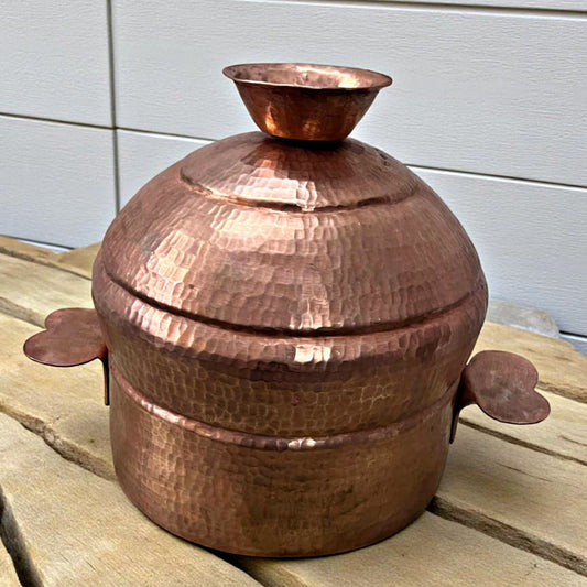 Antique Copper Modak Patra | Traditional Kitchenware & Decor