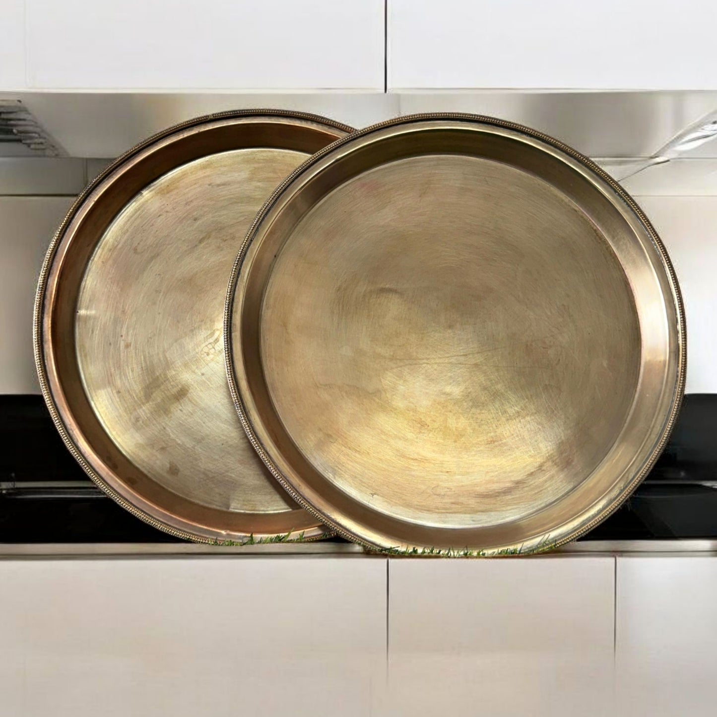 Antique Brass Plates | Pital Traditional Serving & Decor Set