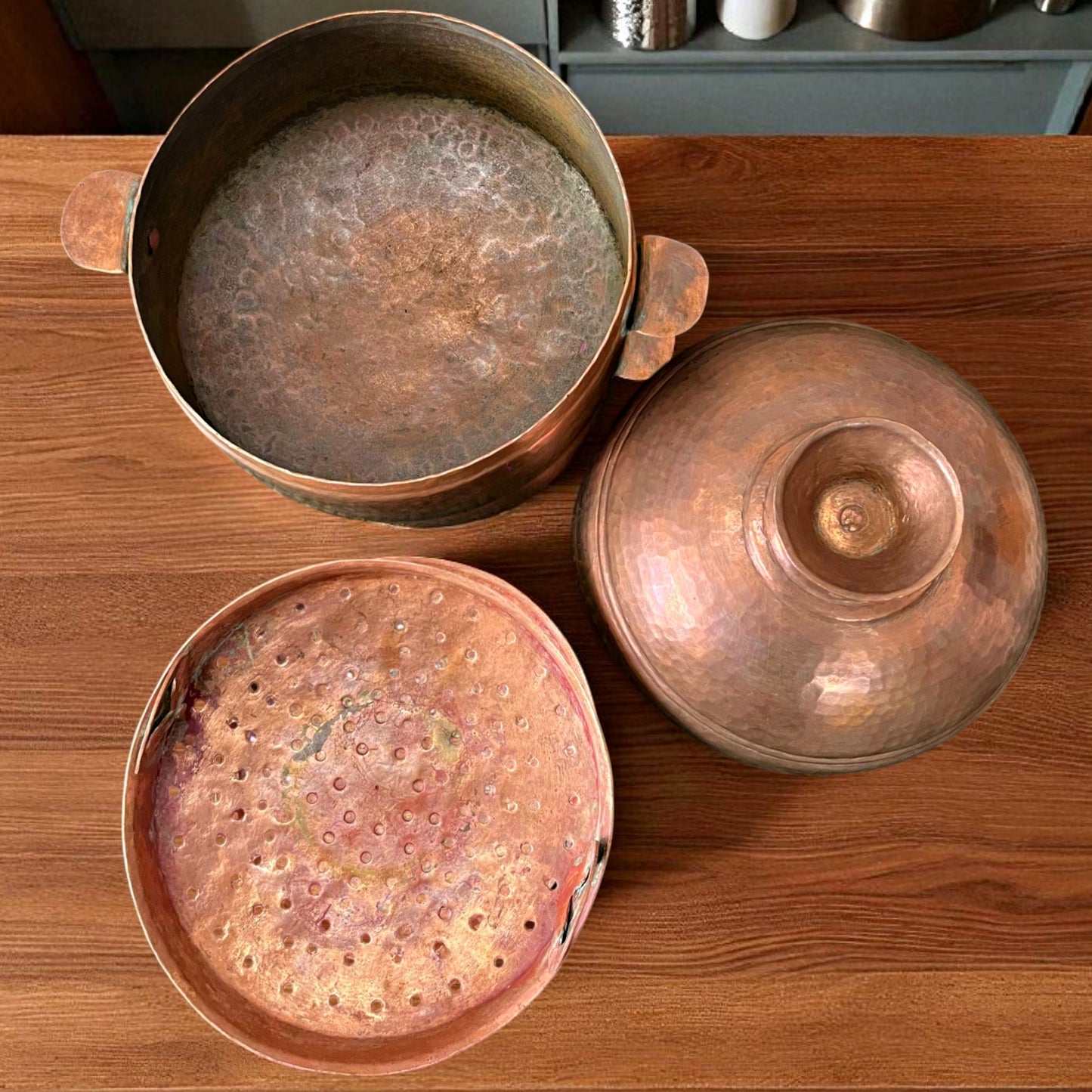 Antique Copper Modak Patra | Traditional Cooking Vessel
