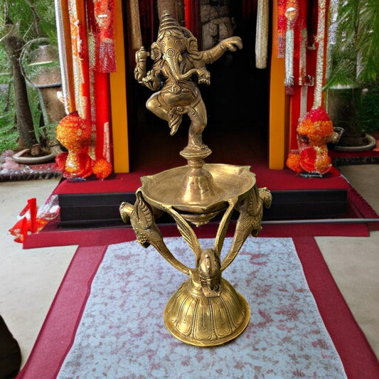 Antique Brass Diya | Pital Traditional Display Deepak
