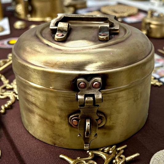 Antique Brass Storage Box | Traditional Utility & Décor