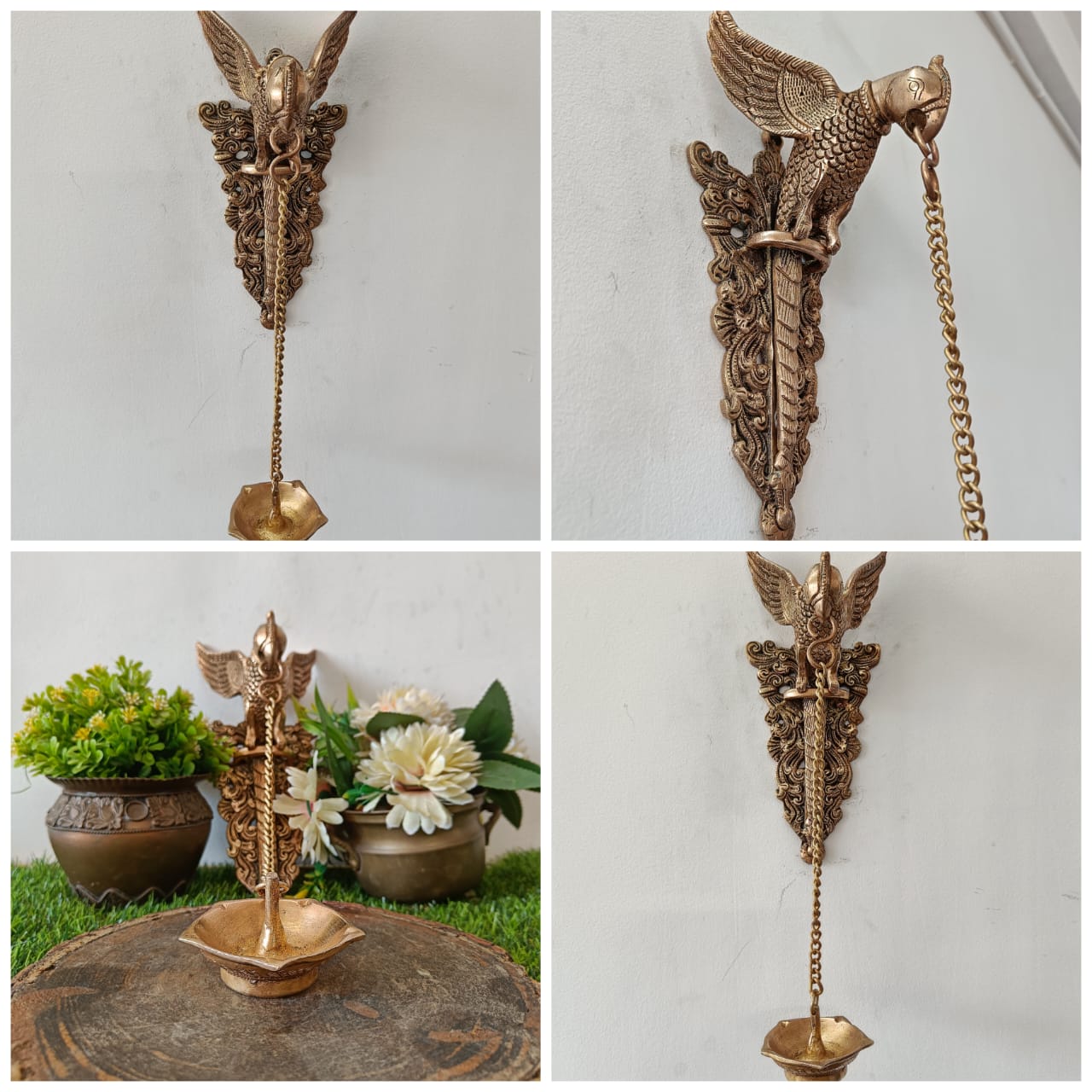 Antique Brass Parrot Lamandiva