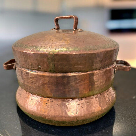 Antique Copper Steamer | Traditional Cooking Vessel