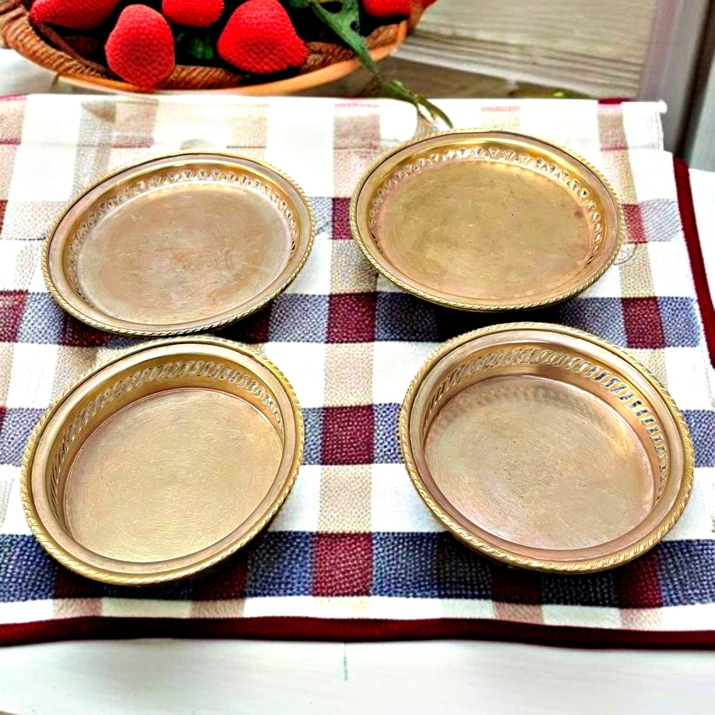 Antique Brass Tableware Set | Pital Traditional Serveware