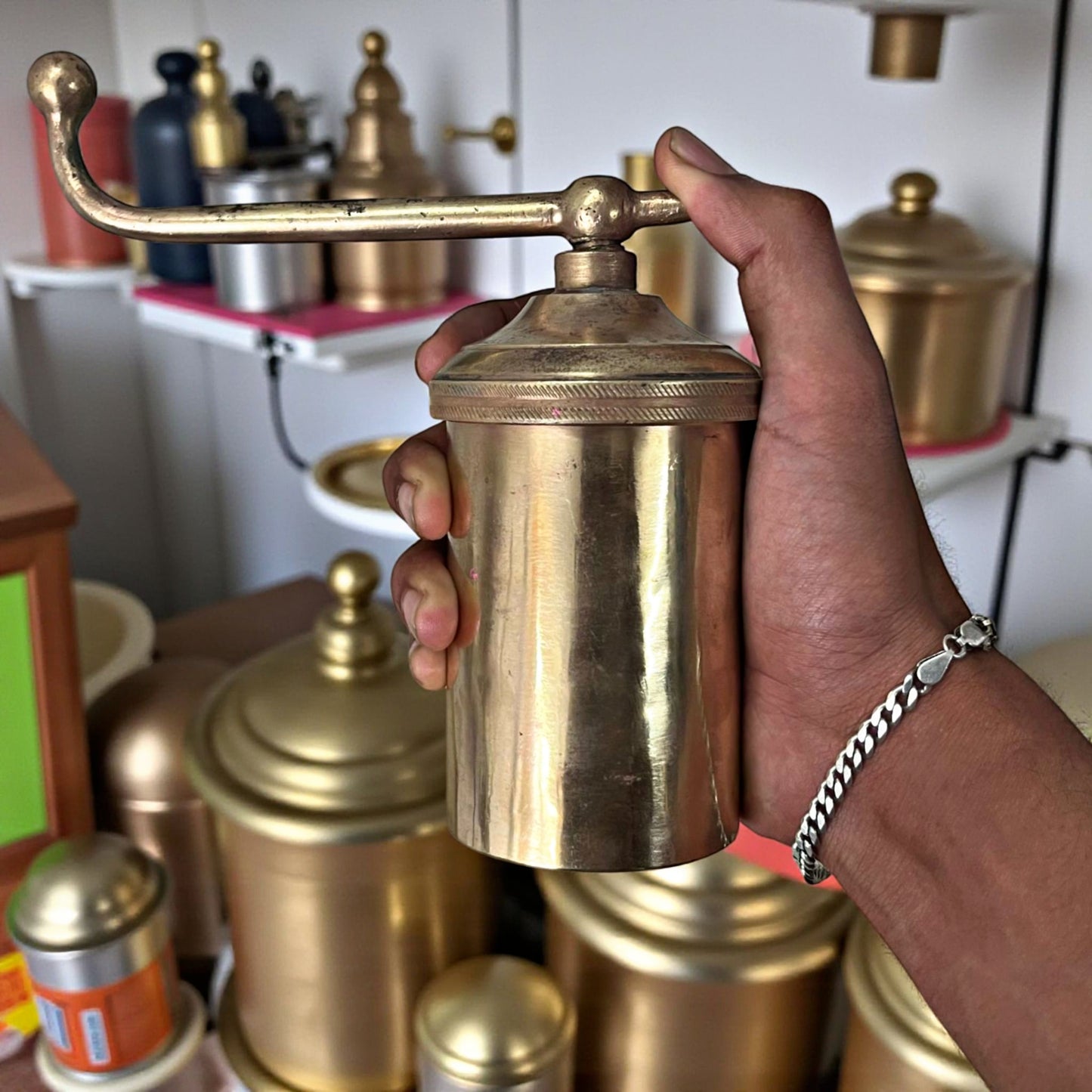 Antique Brass Chakli Maker | Traditional Sev Sancha Kitchen Tool