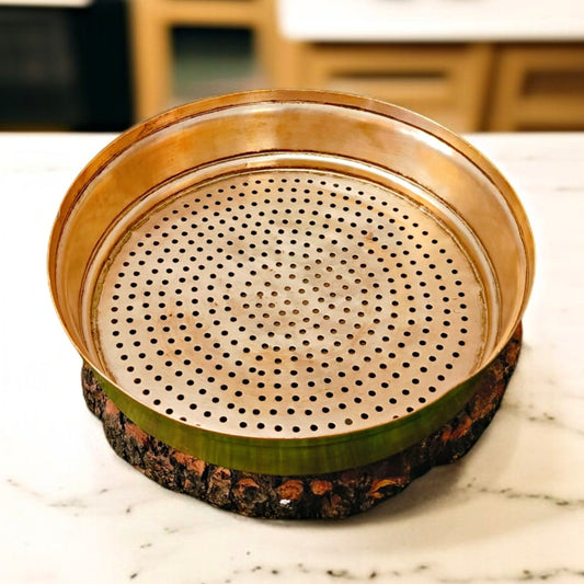 Antique Brass Channi | Pital Strainer | Traditional Colander | Kitchen Utensil
