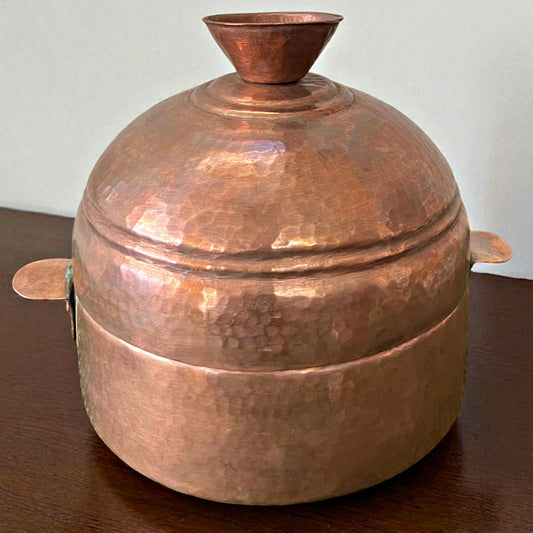 Antique Copper Modak Patra | Traditional Cooking Vessel