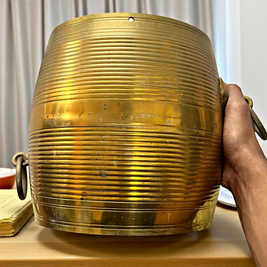 Antique Brass Planter | Big Traditional Home Décor & Indoor Plant Display