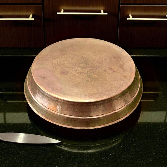Antique Brass Paraat | Traditional Pittal Plate for Roti Making