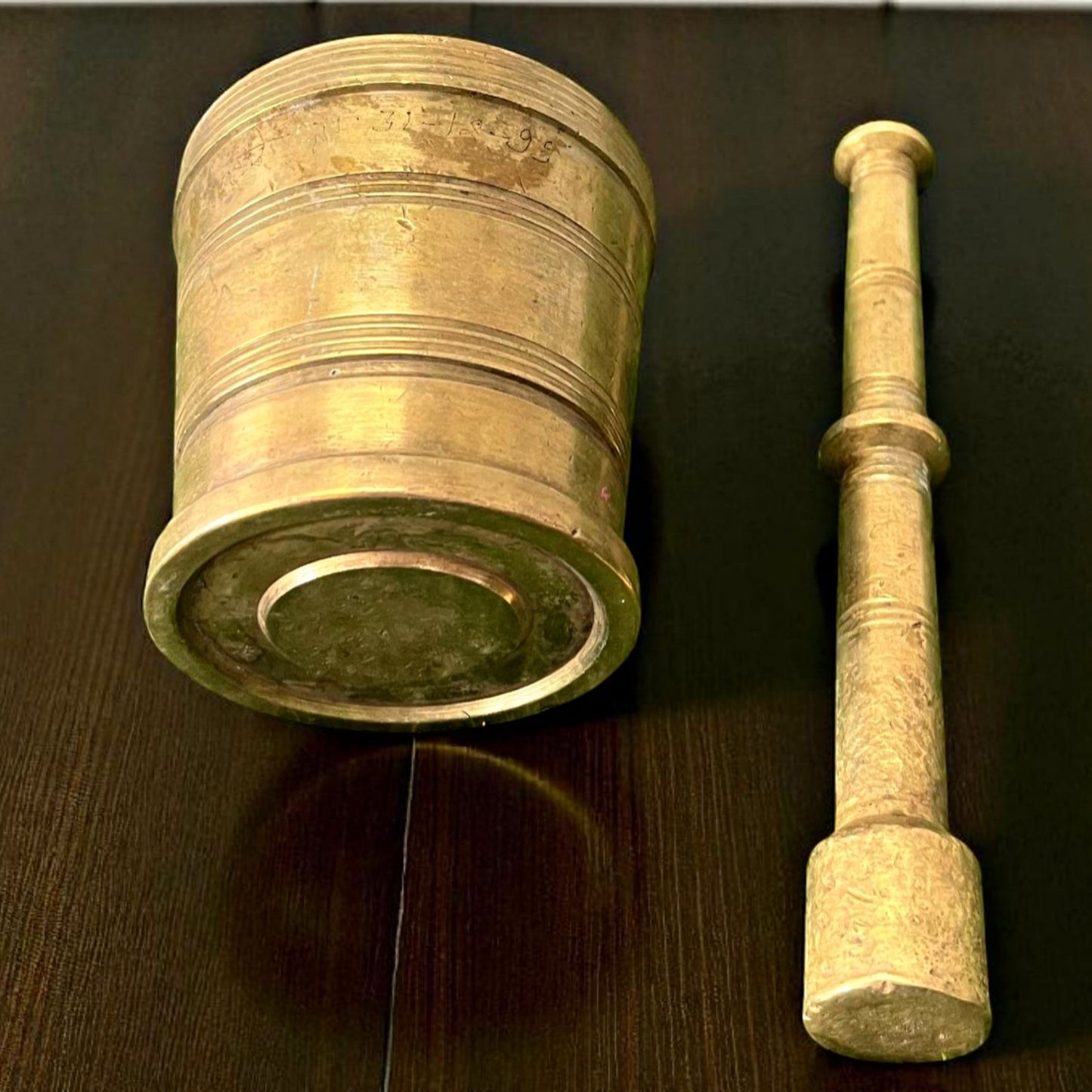 Antique Brass Khalbatta | Traditional Grinding & Kitchen Tool
