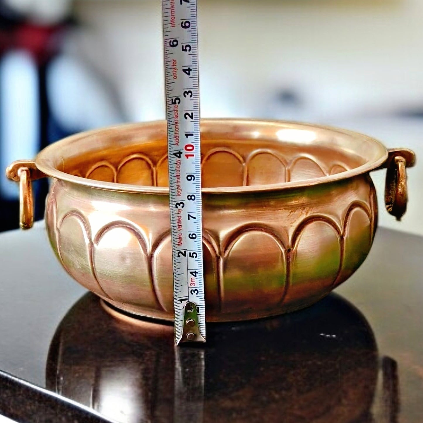 Antique Brass Urli | Classic Décor Bowl | Traditional Item for Living Room | Open Space