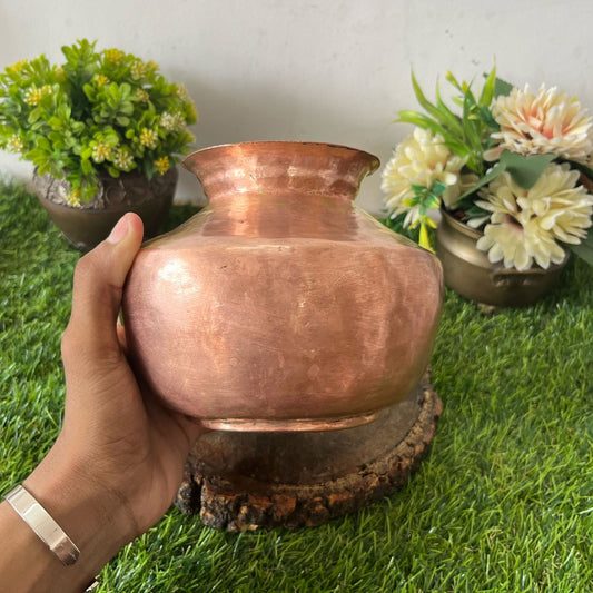 Antique Copper Kalash or Cooking Pot - Bombay Antiques