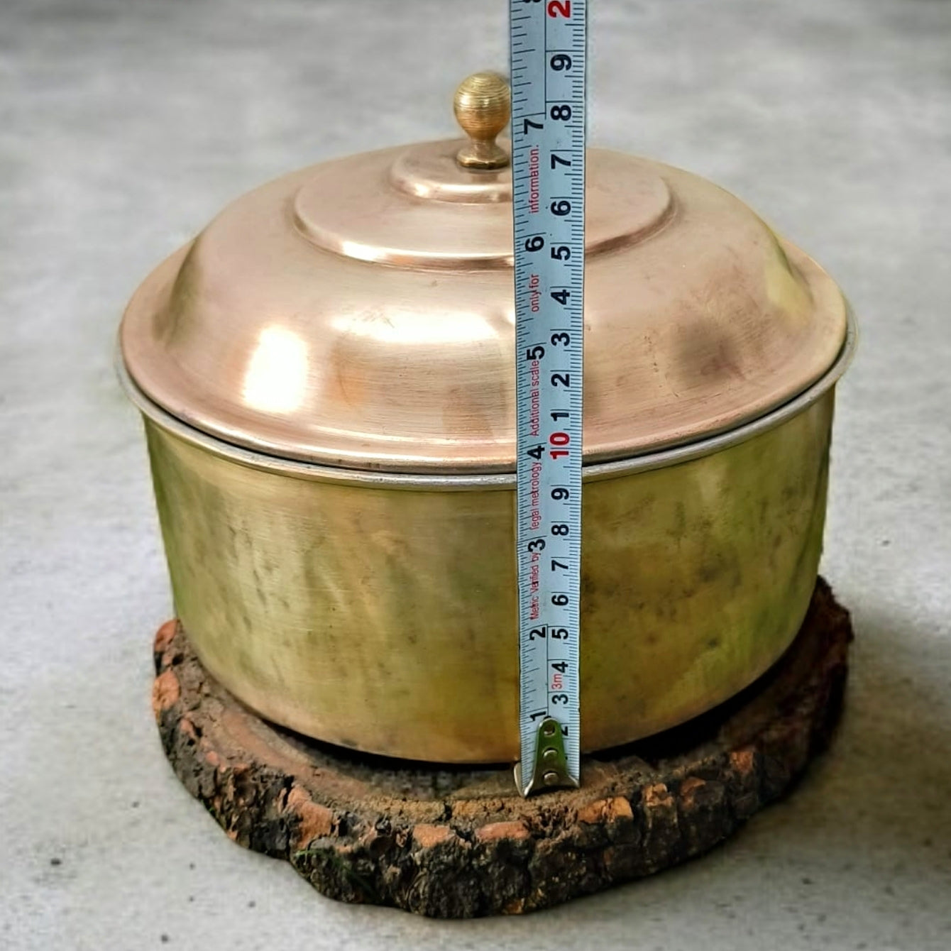 Antique Brass Big Storage Box | Traditional Roti Dabba | Pital Chapati Box
