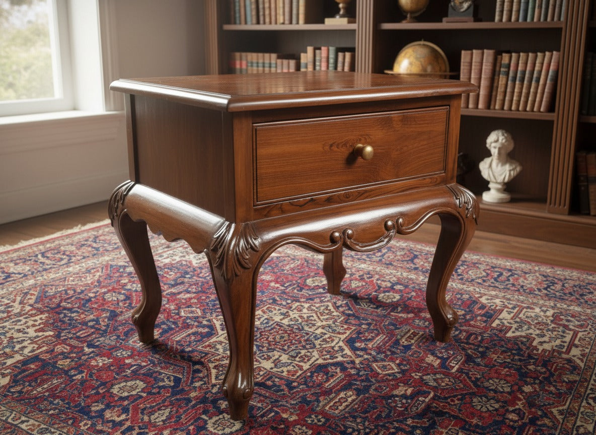 1994 Vintage Teakwood Drawer | Traditional Wooden Furniture