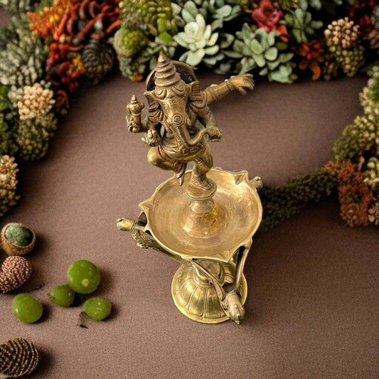 Antique Brass Diya | Pital Traditional Display Deepak