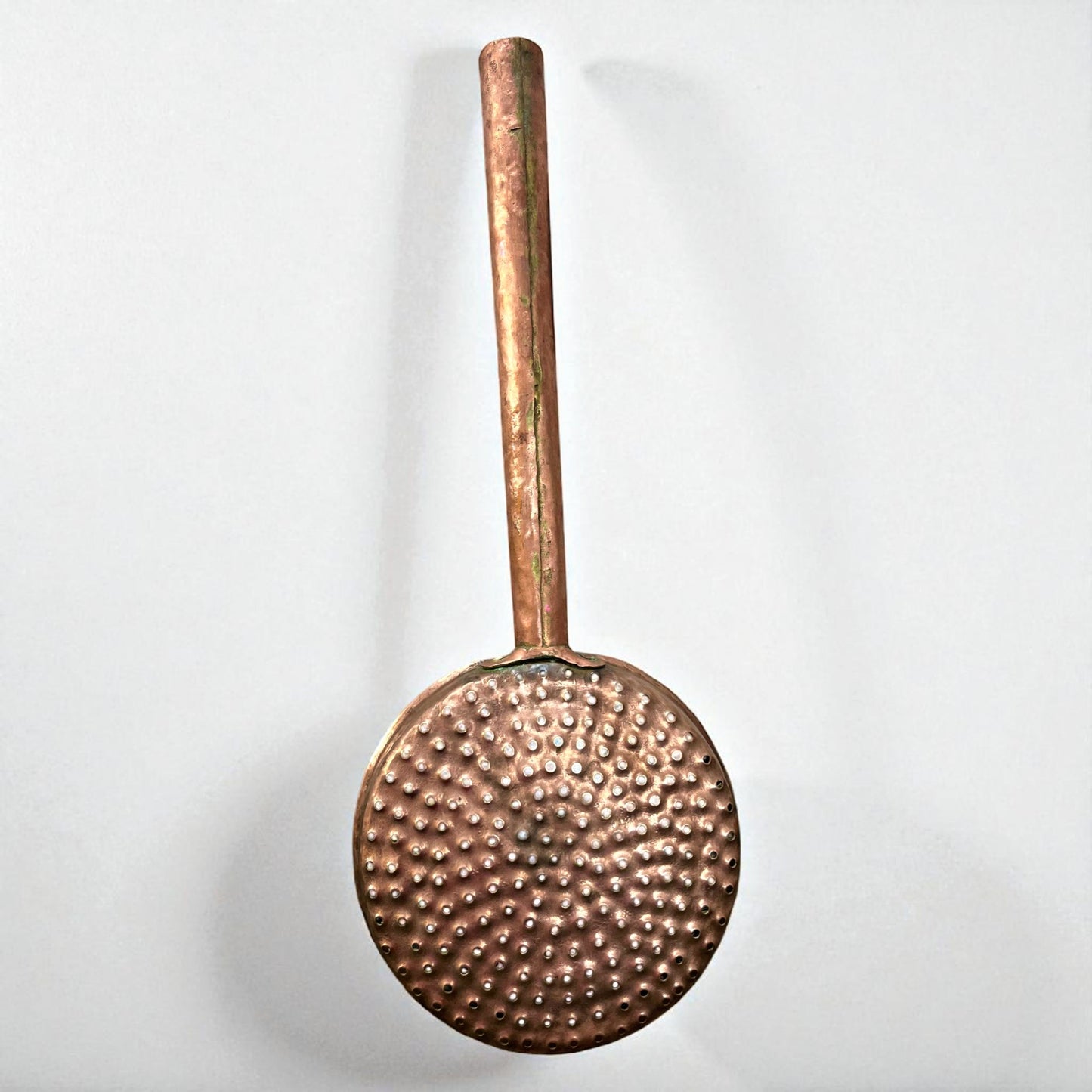 Antique Copper Strainer | Traditional Skimmer Utensil