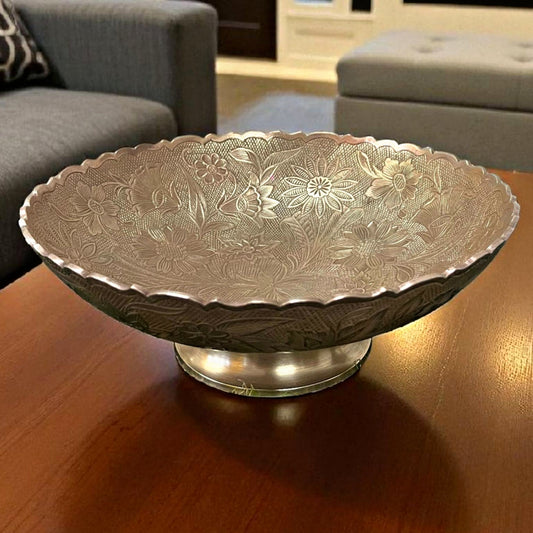 Antique Brass Serving Bowl | Pital Traditional Kitchenware
