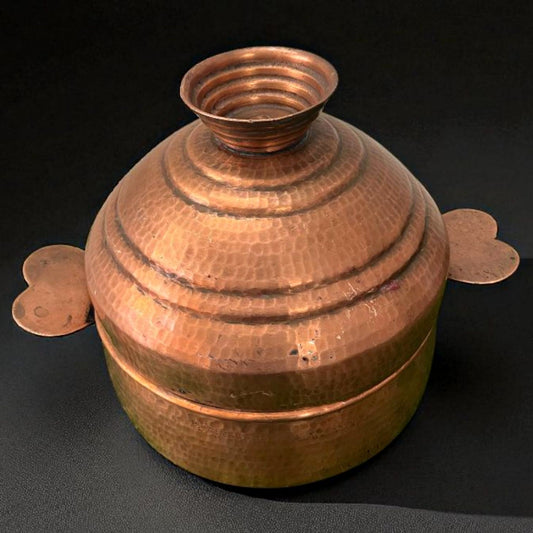Antique Copper Modak Patra | Traditional Cooking Vessel