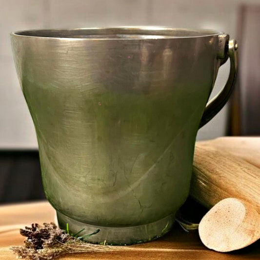 Antique Brass Bucket | Pital Traditional Storage Vessel