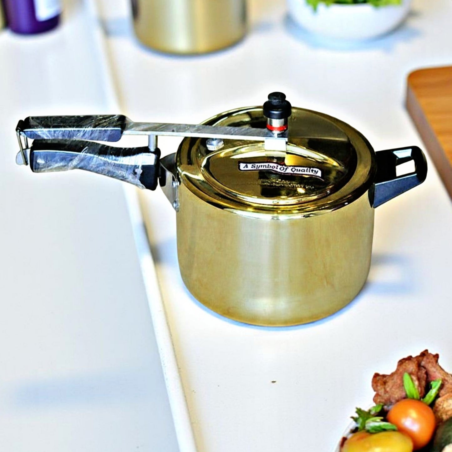 5L Brand New Brass Cooker with Kalai Coating | Traditional Cookware & Kitchen Decor