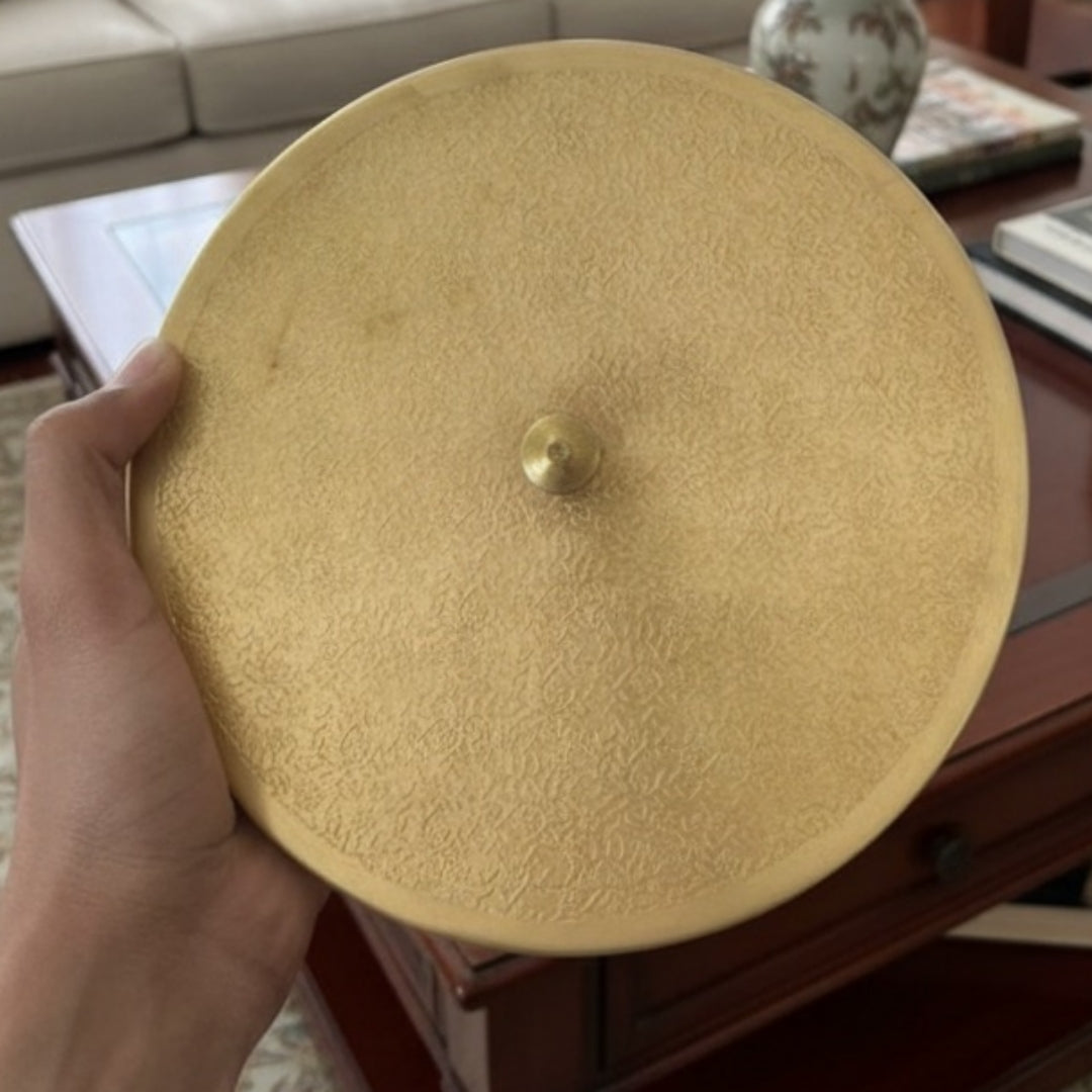 1983 Antique Brass Flat Storage Boxes (Pair) | Low-Profile Brass Utility Containers