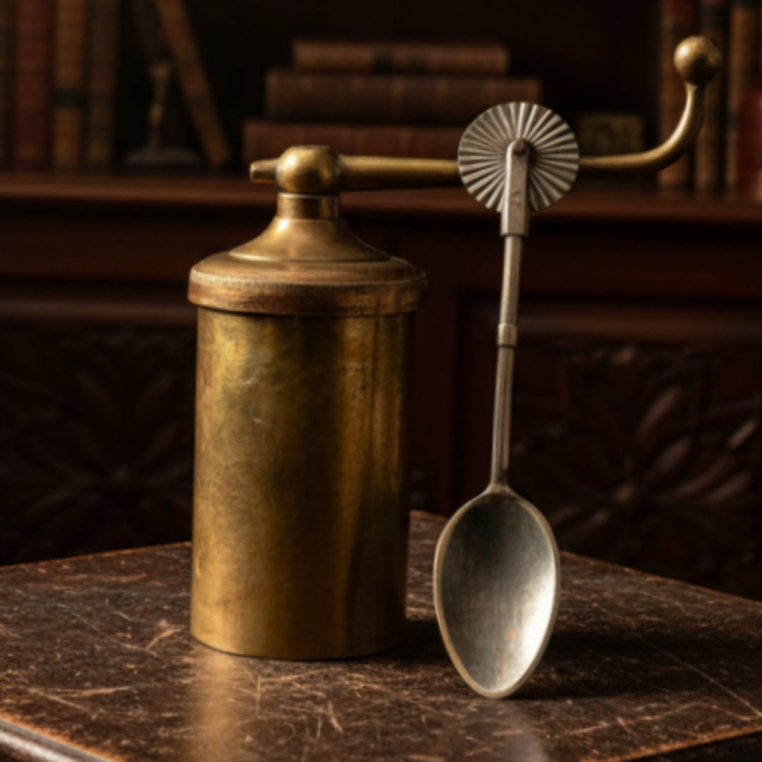 1980 Antique Brass Chakli Maker | Traditional Kitchen Tool