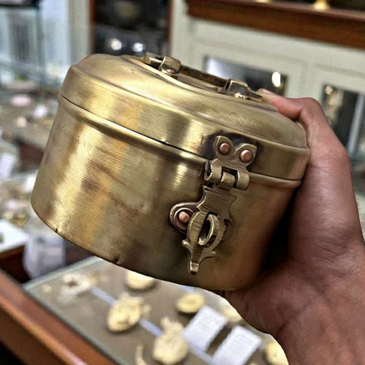 Antique Brass Storage Box | Traditional Utility & Décor